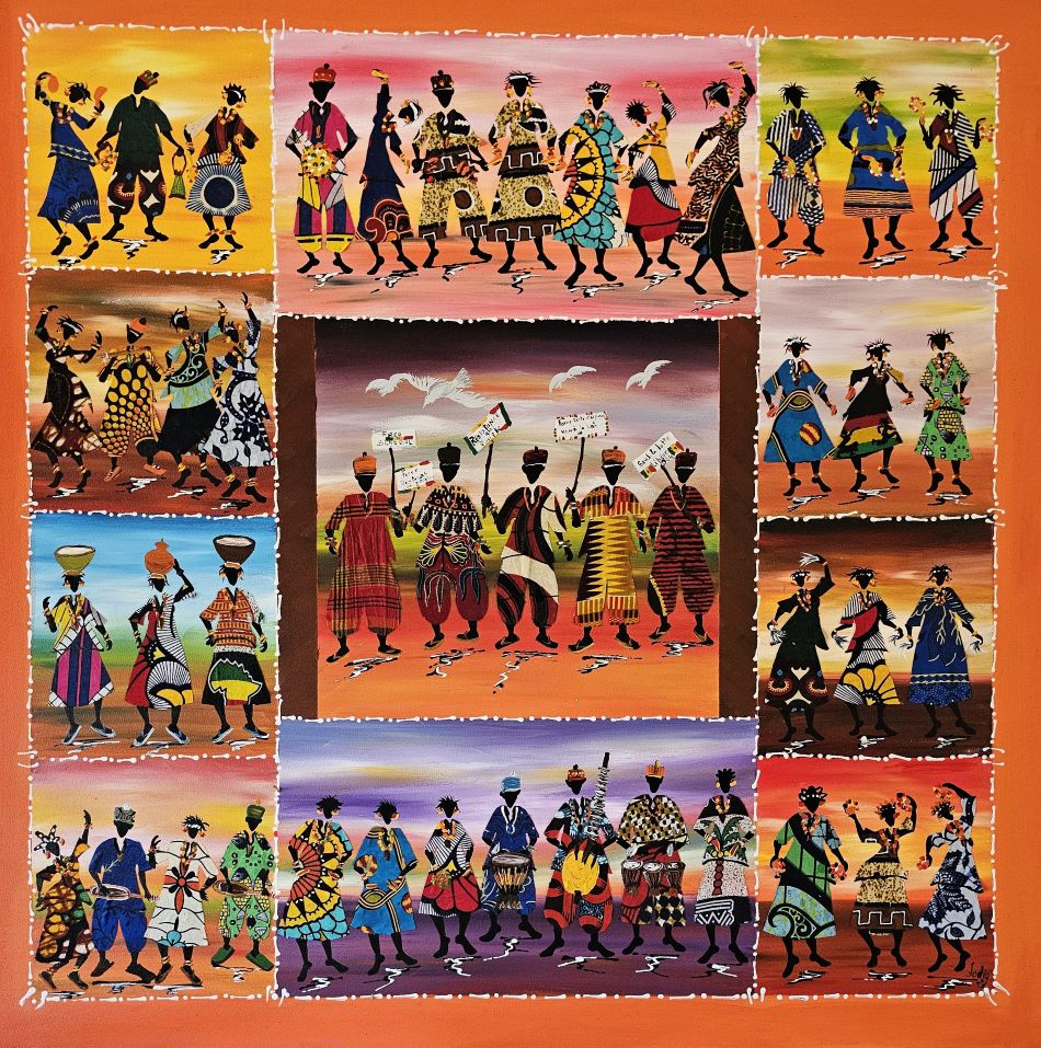 Mozaïek personages en Sonko